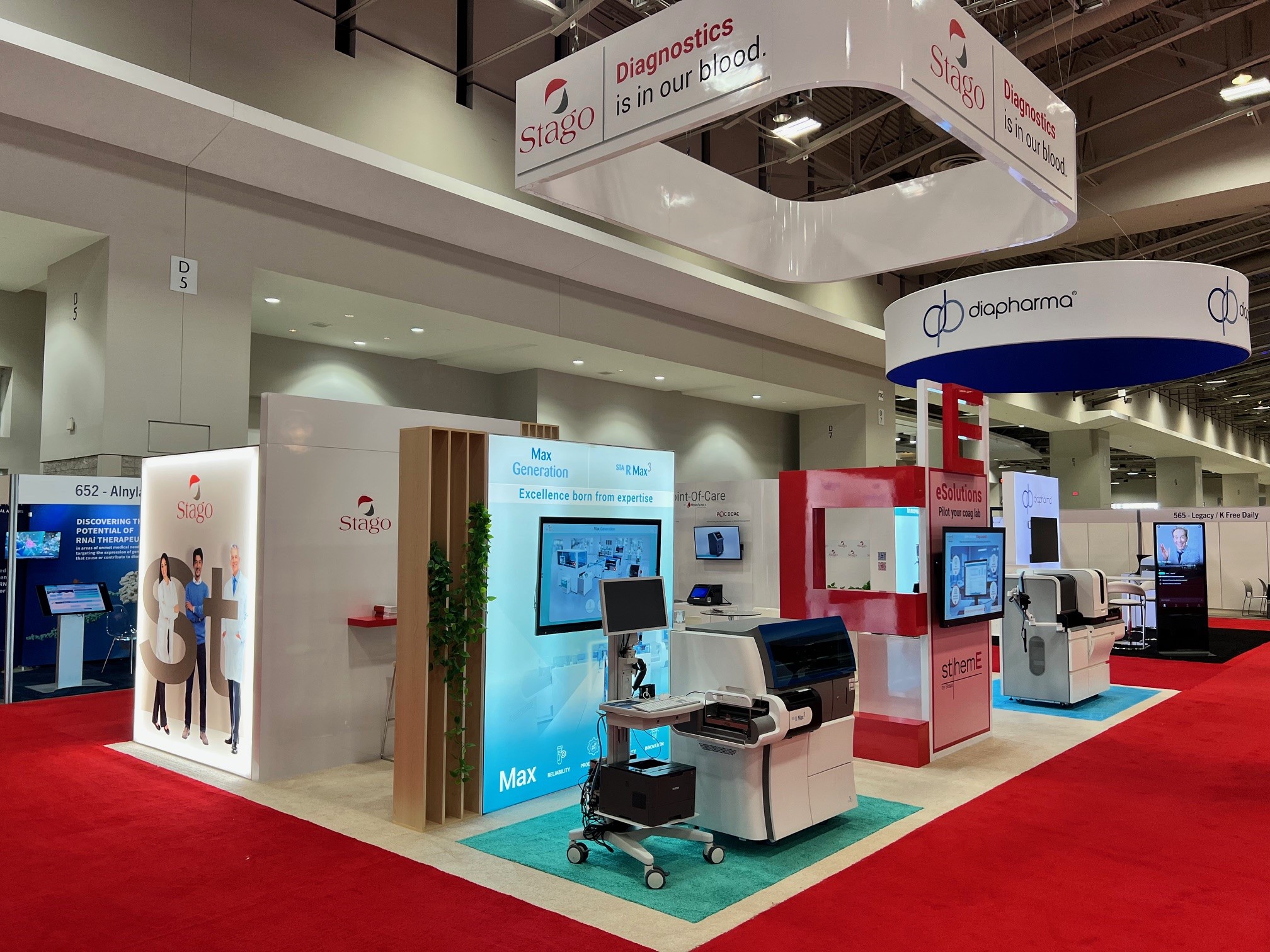 Global view of the Stago booth at ISTH 2025 congress