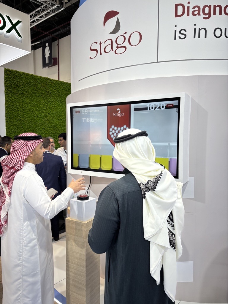 Stago booth at WHX Labs Dubai