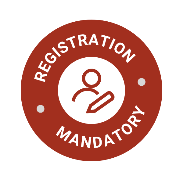 Registration mandatory logo