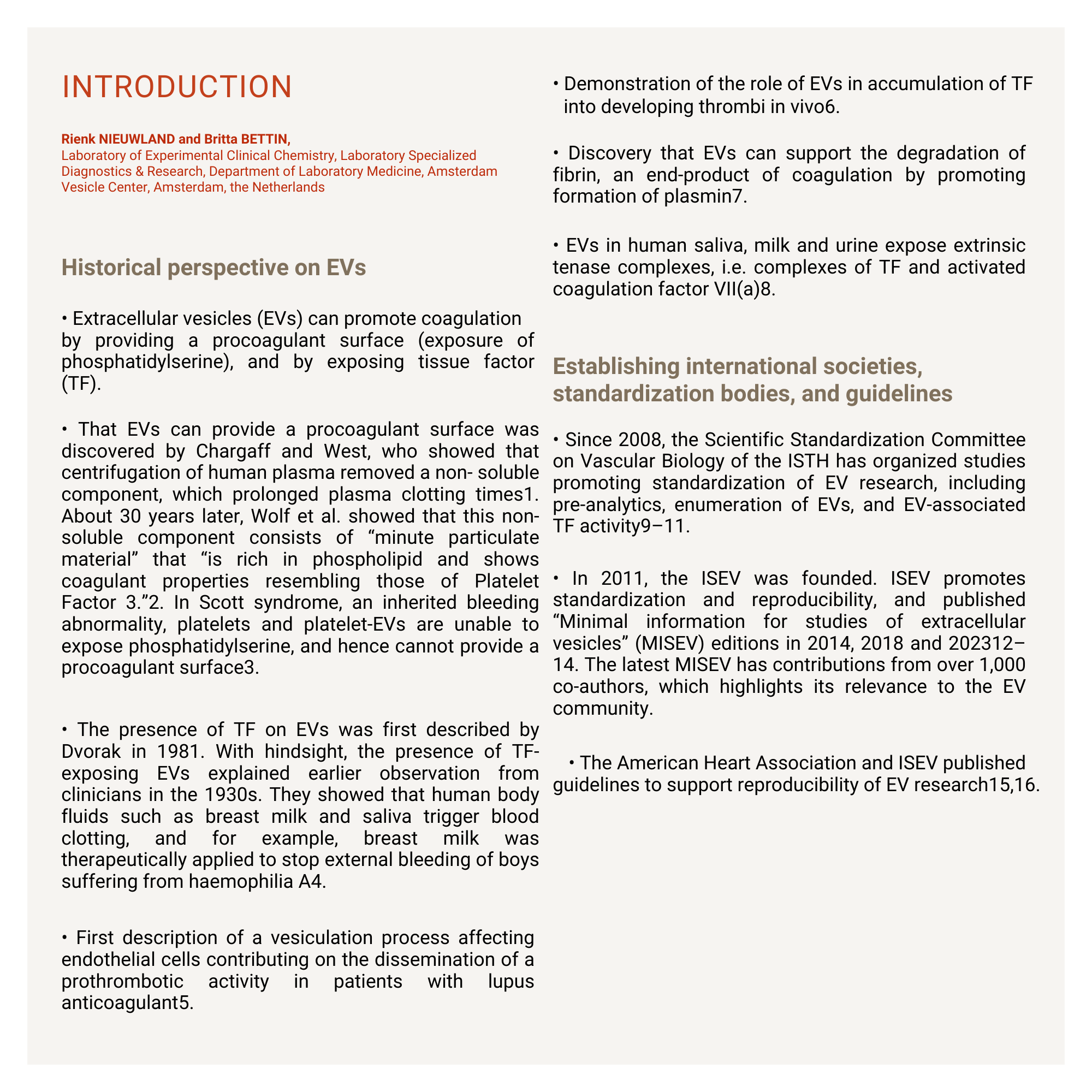 Introduction du Focus sur les vésicules extracellulaires de Stago