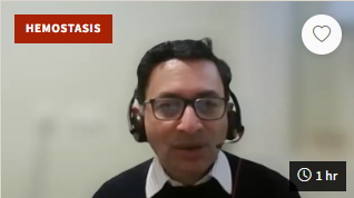 Photo du professeur Jecko Thachil lors du webinar sur la Coagulation intravasculaire disséminée (CIVD) – Une analyse approfondie pour 2026