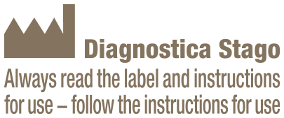 Stago Disclaimer. Always read the label and instructions for use – follow the instruction for use.